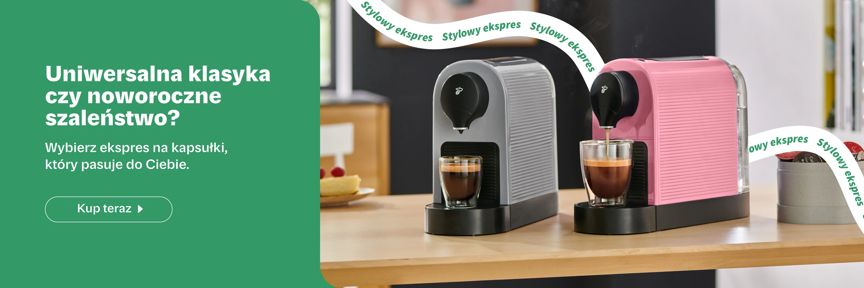 Ekspresy kapsułkowe w różnych kolorach