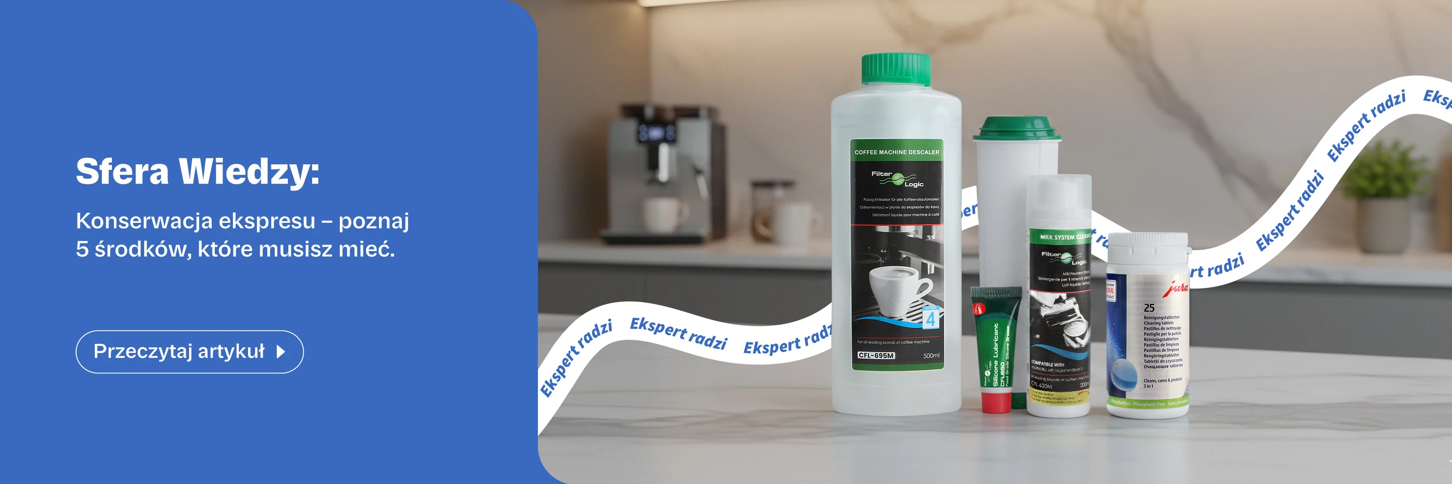 5 artykułów do konserwacji ekspresu, które musisz mieć!