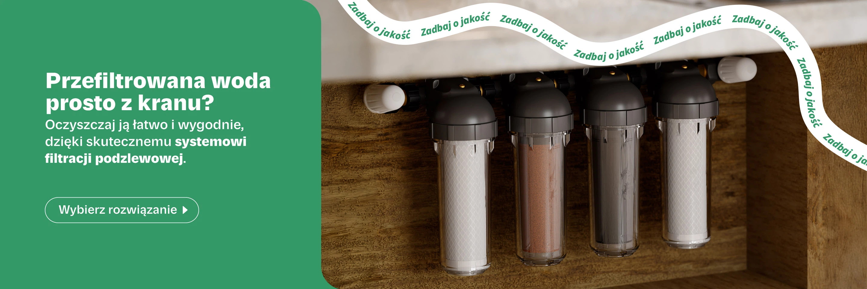 Wybierz filtr podzlewowy do swojej instalacji.