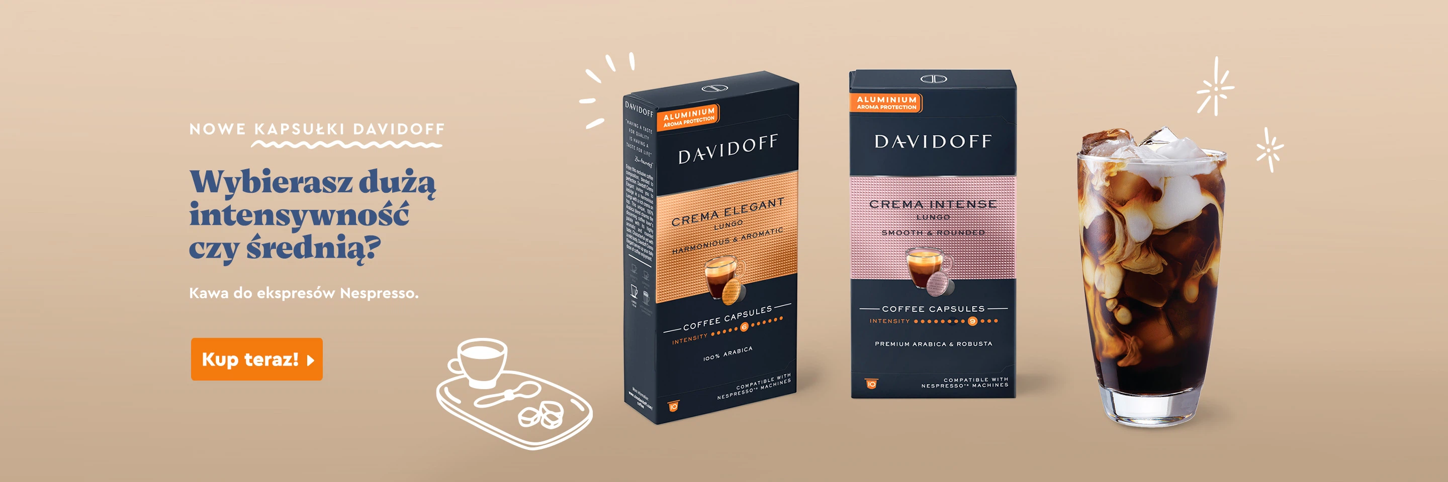 Kapsułki Davidoff do ekspresów Nespresso