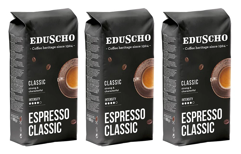 ※ kawauso Kawa ziarnista Eduscho Espresso Classic 3kg | Filtrosfera